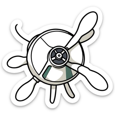 Me wearing a propeller hat sticker