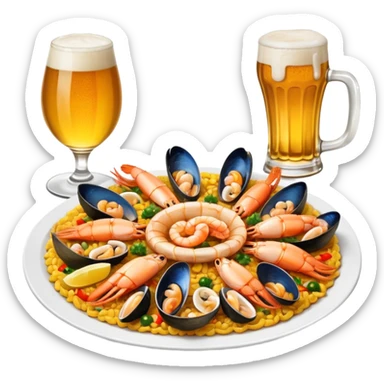beer trap paella sticker