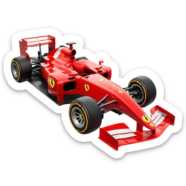 Ferrari formula 1 car sticker