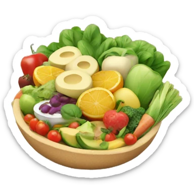 Healthy food sticker