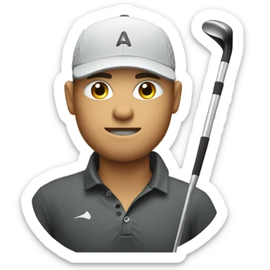 Golf player sticker