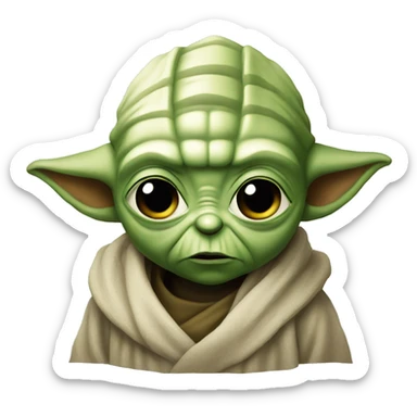 yoda Hush! sticker