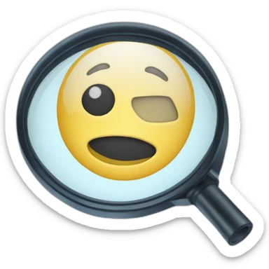 Magnifier blie sticker