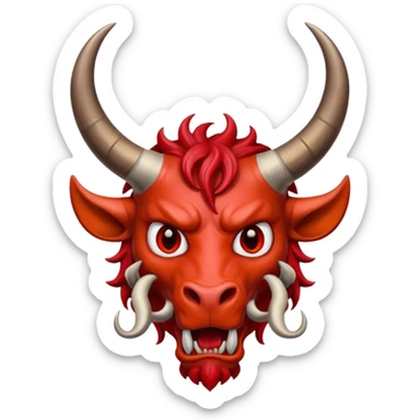 Piru con cuernos sticker