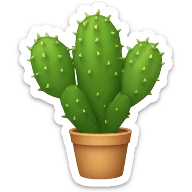 single flat Nopal without pot sticker