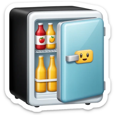 mini fridge sticker