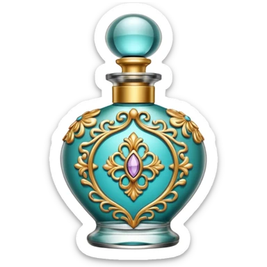 bottle of perfume exquisite large takes all the space sticker