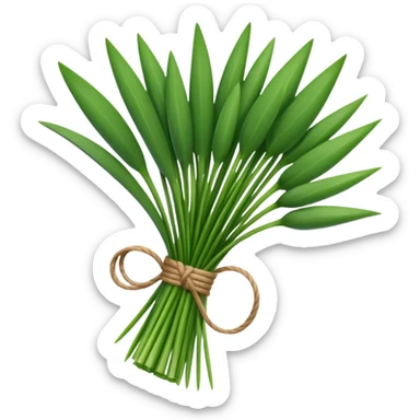 chives leaves herb bouquet sticker