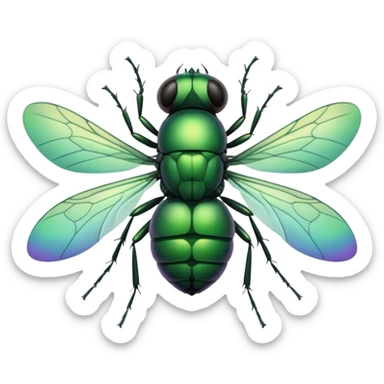 Fly getting smashed sticker