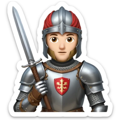 medieval knight sticker