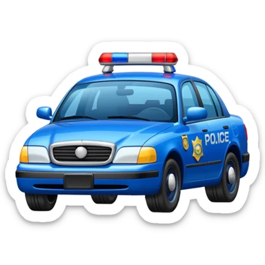 police car sticker