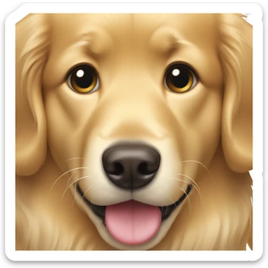 golden retriever sticker