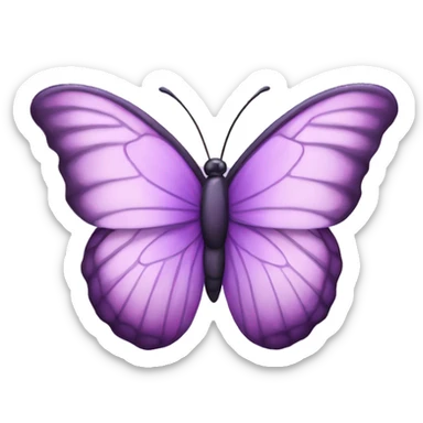   purple butterfly sticker