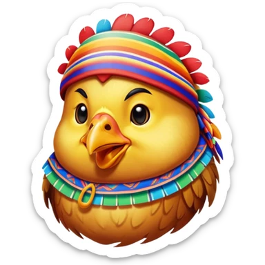 Pollo sarape sticker