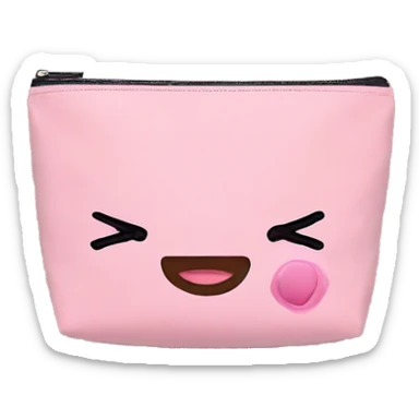  pink makeup bag sticker