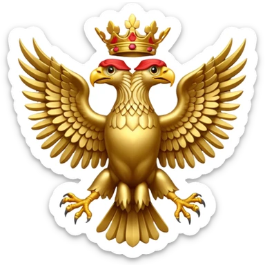 Double headed eagle emoji sticker