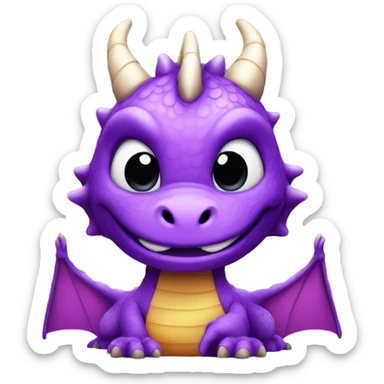 Purple dragon that says GG on the bottom sticker