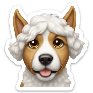 Christas dog sticker