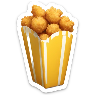 Popcorn chicken sticker