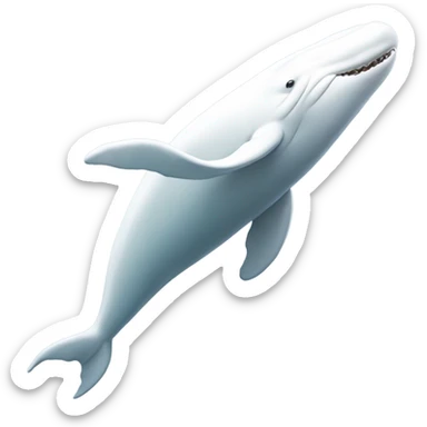 white whale , underside sticker