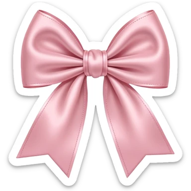 light pink bow sticker