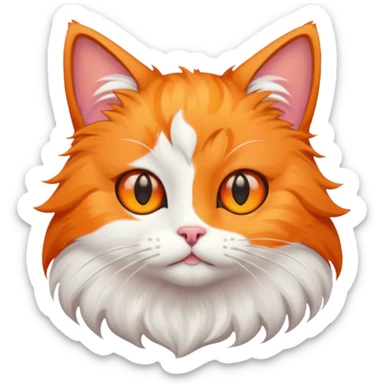 cat with star eyes sticker