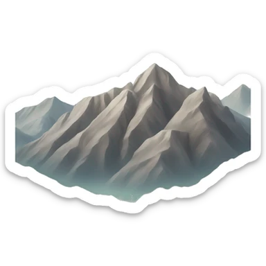 mountains sticker