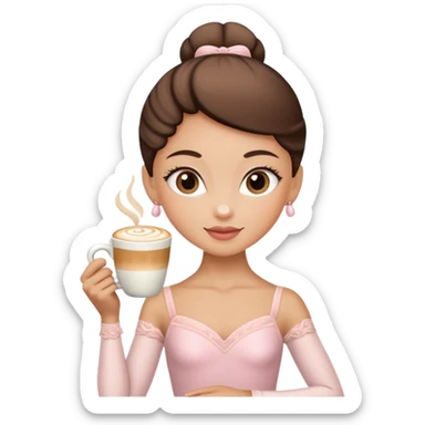 Make I move your ballerina cappuccino sticker