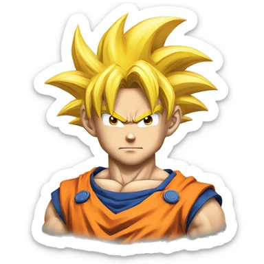Goku from dragon ball z sticker