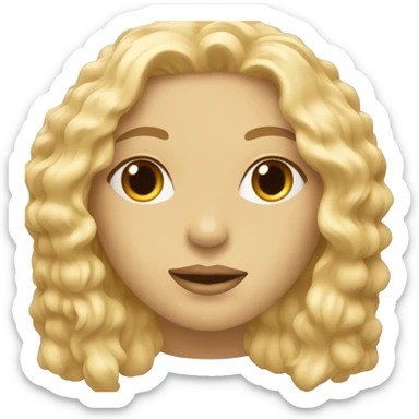 Golden de color crema sticker