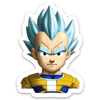 Vegeta de dragon ball z  sticker