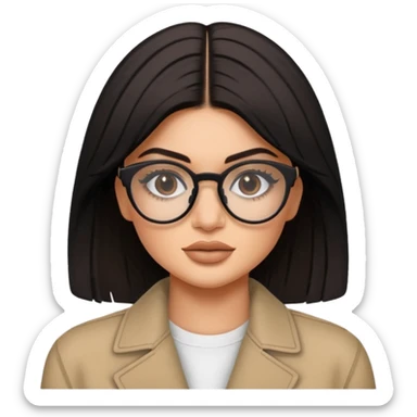 kylie jenner with glases sticker