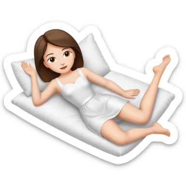 naked woman lying down and showing her vagina with spread legs sticker