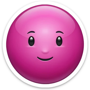 magenta sphere. sticker