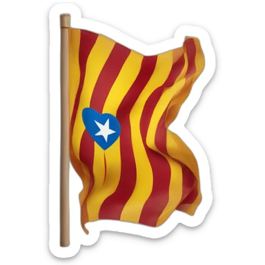 Independent catalan flag sticker