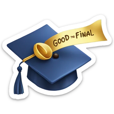 Good luck on the final  sticker