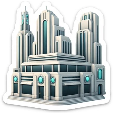 Dystopian Aesthetic Scenery Deco sticker