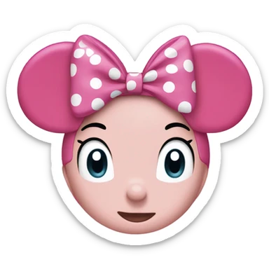 Disney Minnie ears in pink  sticker