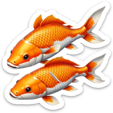 koi fish sticker