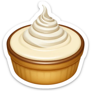 J'aimerai un emoji représentant quelque chose se crémeux sticker