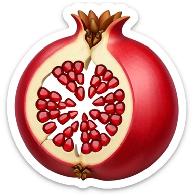 Cracked open Pomegranate emoji sticker