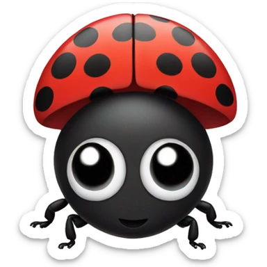 Happy birthday ladybug sticker