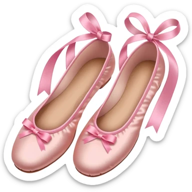 Pink ballet shoes sticker