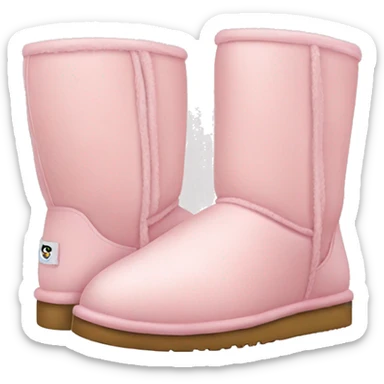 light pink uggs sticker