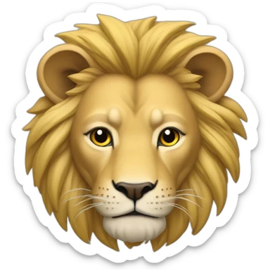 erling braut haaland as a lion sticker