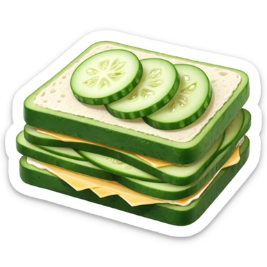 cucumber sandwich sticker