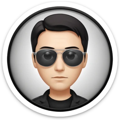 matrix neo sunglasses sticker