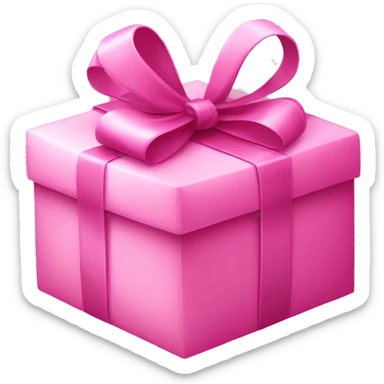 Pink present sticker