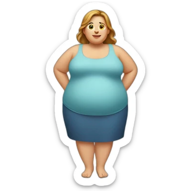 obese-woman sticker