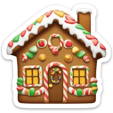 gingerbread house sticker